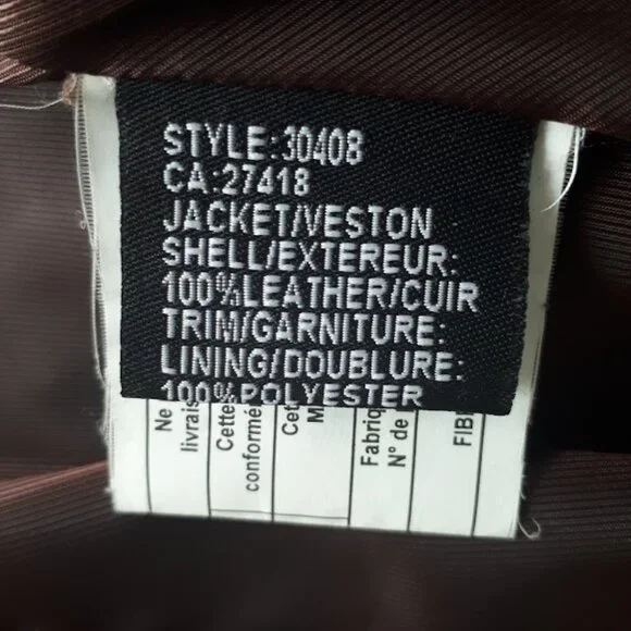 Genuine Leather Jacket - Picture 9 of 9